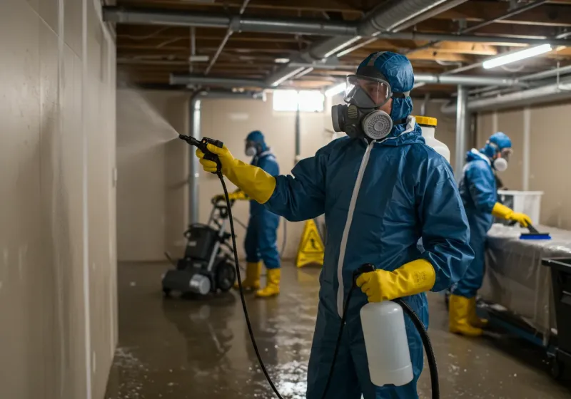 Basement Sanitization and Antimicrobial Treatment process in Buena Park, CA
