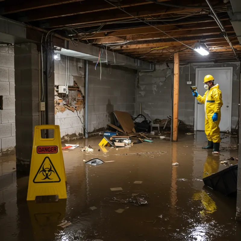 Flooded Basement Electrical Hazard in Buena Park, CA Property